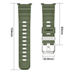 Silbernes Silikon-Uhrenarmband mit Dornschließe, für Samsung Galaxy Watch8 / Watch8 Classic
