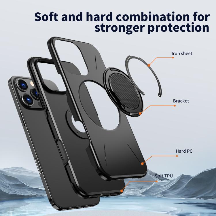 Kalebol Magnetischer MagSafe Drehhalter PC Handyhülle, Für iPhone 16 Plus, Für iPhone 16, Für iPhone 15 Pro Max, Für iPhone 15 Pro, Für iPhone 15, Für iPhone 14