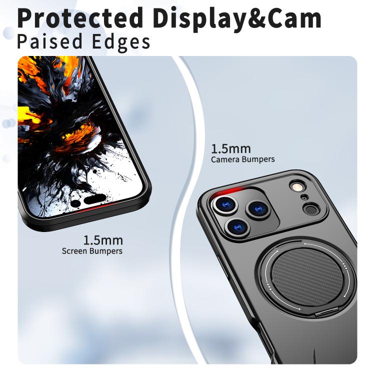 Kalebol Magnetischer MagSafe Drehhalter PC-Handyhülle, Für iPhone 17 Pro Max, Für iPhone 17 Pro, Für iPhone 17, Für iPhone Air, Für iPhone 16 Pro Max, Für iPhone 16 Pro