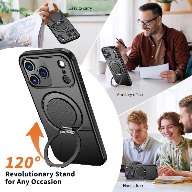 Kalebol Magnetischer MagSafe Drehhalter PC-Handyhülle, Für iPhone 17 Pro Max, Für iPhone 17 Pro, Für iPhone 17, Für iPhone Air, Für iPhone 16 Pro Max, Für iPhone 16 Pro