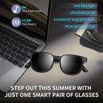 GL08 Smart Glasses, unterstützt Touch-Steuerung / Integriertes Anrufmikrofon / Offenes Audioerlebnis