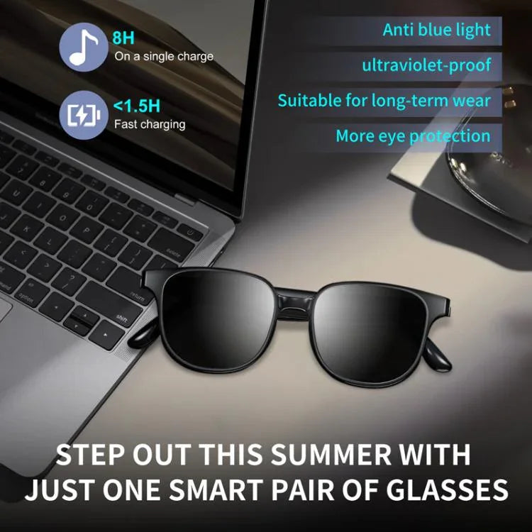 GL08 Smart Glasses, unterstützt Touch-Steuerung / Integriertes Anrufmikrofon / Offenes Audioerlebnis