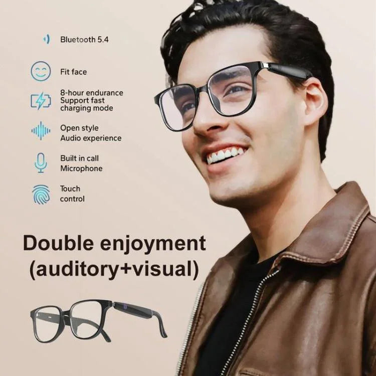 GL08 Smart Glasses, unterstützt Touch-Steuerung / Integriertes Anrufmikrofon / Offenes Audioerlebnis