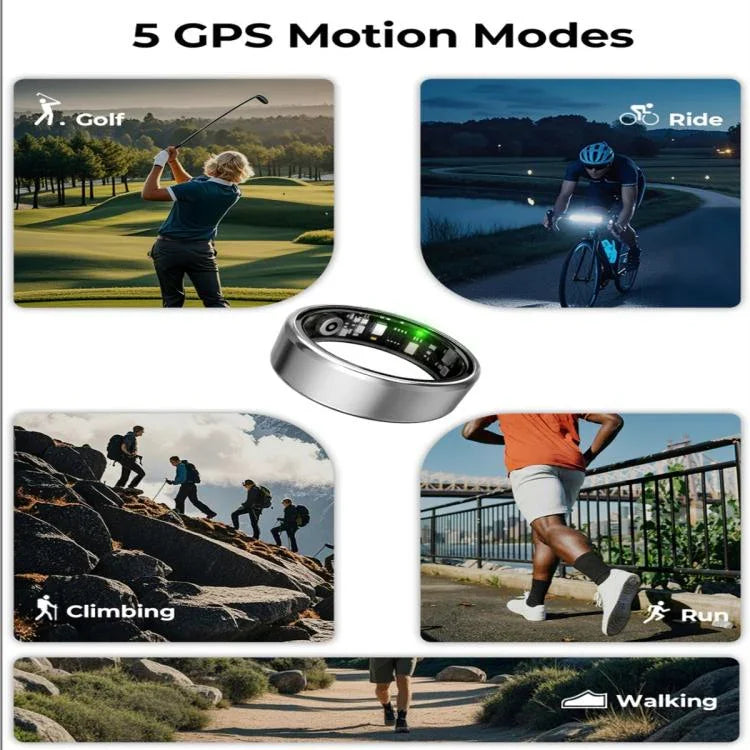 R100 SIZE 10 Smart Ring, Support Heart Rate / Blood Oxygen / Sleep Monitoring / Remote Photography