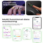 R100 SIZE 12 Smart Ring, Support Heart Rate / Blood Oxygen / Sleep Monitoring / Remote Photography