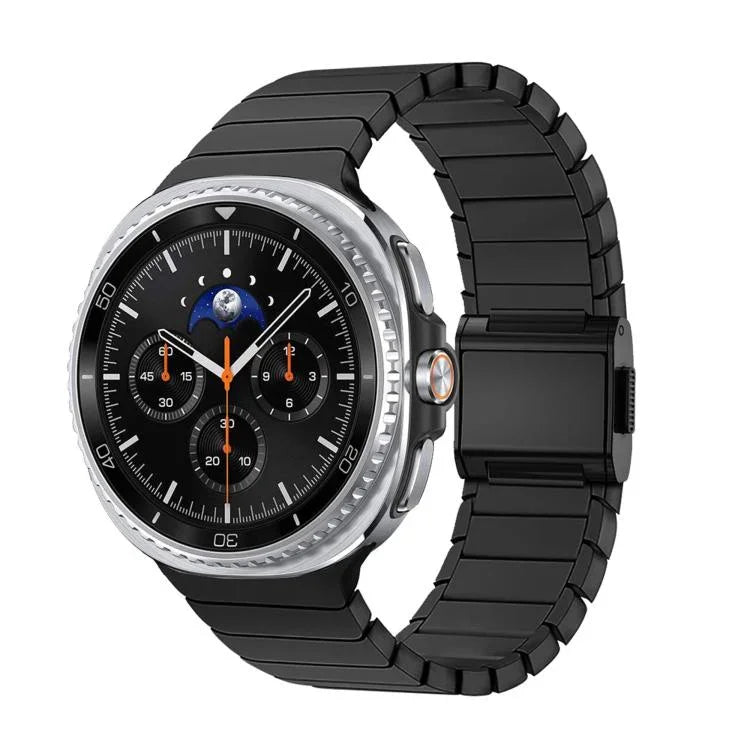 Uhrenarmband aus Edelstahl mit Bambus-Norman-Schnalle, passend für Samsung Galaxy Watch8 / Watch8 Classic
