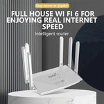 WR900-E Eurasische Version 4G SIM-Karte 6 Antennen 4 LAN-Ports Router LTE WiFi6 Router, WR900-E