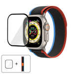 Wild Path Loop Nylon-Uhrenarmband mit 3D-gebogener Folie, für Apple Watch Series 9/8/7 (41 mm), Apple Watch 3/2/1 (38 mm) und Apple Watch 3/2/1 (42 mm)