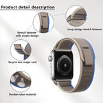 Wild Path Loop Nylon-Uhrenarmband mit 3D-gebogener Folie, für Apple Watch Series 9/8/7 (41 mm), Apple Watch 3/2/1 (38 mm) und Apple Watch 3/2/1 (42 mm)