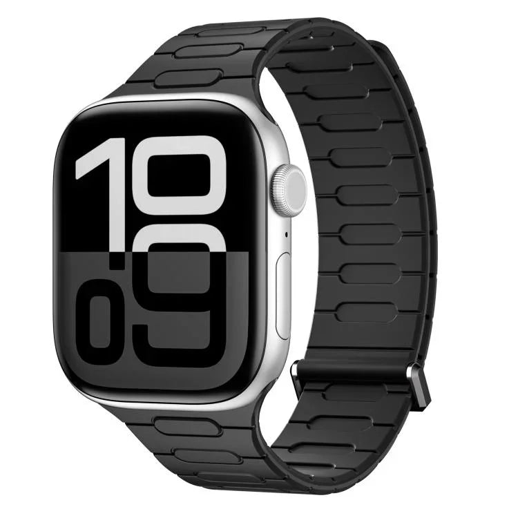 Magnetisches Silikon-Armband in I-Form, für Apple Watch 46 mm / 49 mm / 45 mm / 44 mm, für Apple Watch 42 mm / 41 mm / 40 mm / 38 mm