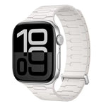 Magnetisches Silikon-Armband in I-Form, für Apple Watch 46 mm / 49 mm / 45 mm / 44 mm, für Apple Watch 42 mm / 41 mm / 40 mm / 38 mm