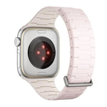 Magnetisches Silikon-Armband in I-Form, für Apple Watch 46 mm / 49 mm / 45 mm / 44 mm, für Apple Watch 42 mm / 41 mm / 40 mm / 38 mm