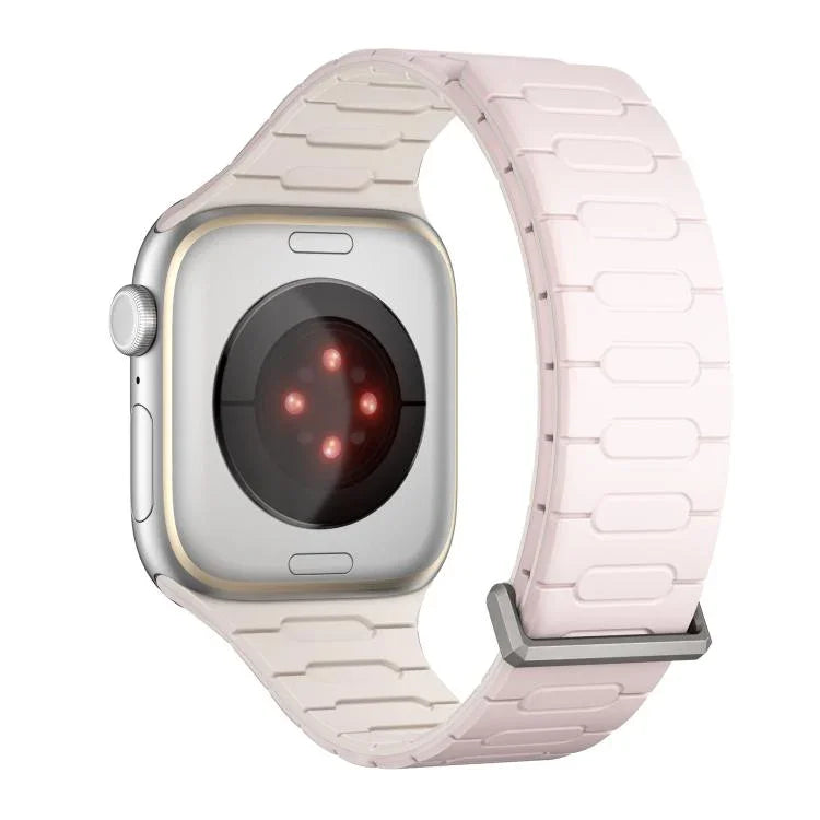 Magnetisches Silikon-Armband in I-Form, für Apple Watch 46 mm / 49 mm / 45 mm / 44 mm, für Apple Watch 42 mm / 41 mm / 40 mm / 38 mm