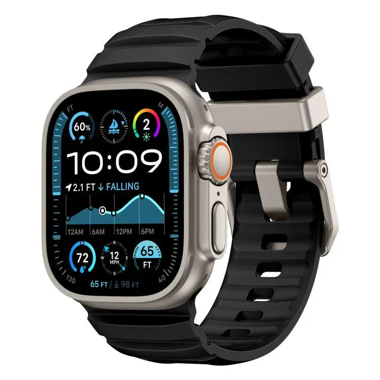 Rock-Peak Silikon-Uhrenarmband, für Apple Watch 46 mm / 49 mm / 45 mm / 44 mm