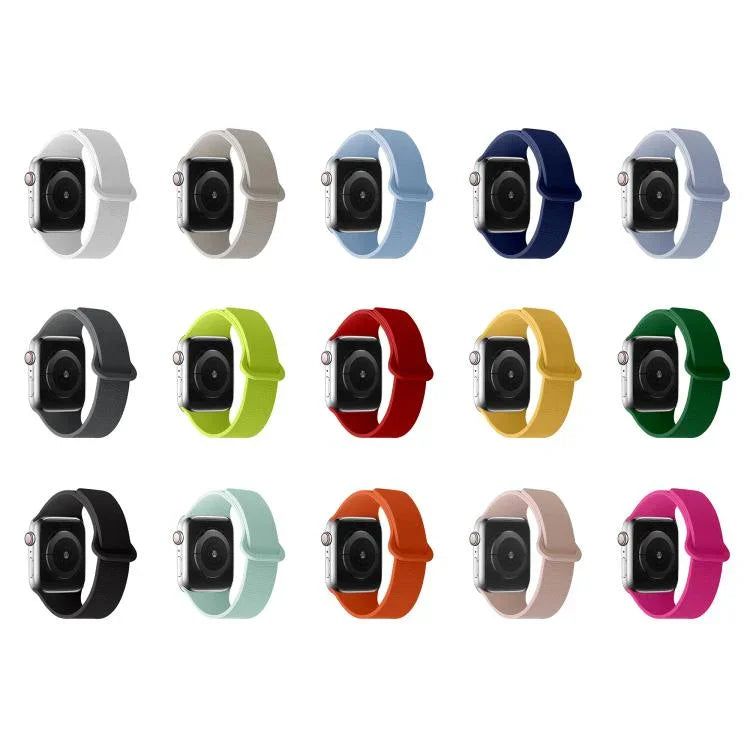 Magnetisches Silikon-Uhrenarmband mit Litschi-Muster, passend für Apple Watch 46 mm / 49 mm / 45 mm / 44 mm und 42 mm / 41 mm / 40 mm / 38 mm