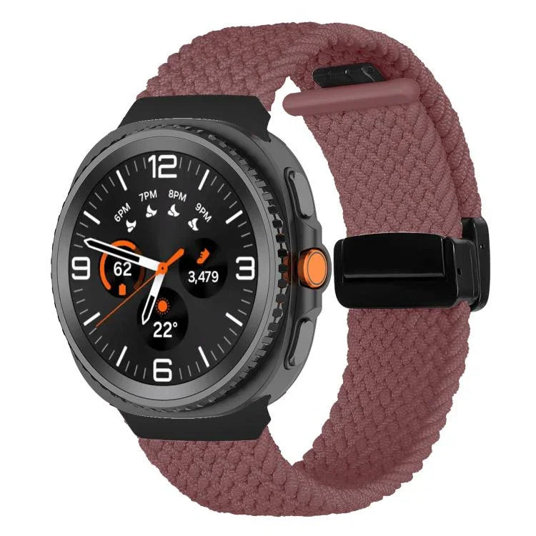 Fold Magnetic Buckle Braided Watch Band, For Samsung Galaxy Watch8 / Watch8 Classic
