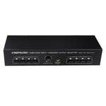 B075 4 Eingänge 4 Ausgänge Leistungsverstärker-Lautsprecherumschalter, 300W Klangqualität pro Kanal ohne Verlust, B075