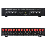 B075 4 Eingänge 4 Ausgänge Leistungsverstärker-Lautsprecherumschalter, 300W Klangqualität pro Kanal ohne Verlust, B075