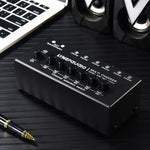 B080 6 Eingänge 2 Ausgänge Audio-Signalwähler Audio-Umschalter, 2-Kanal Synchronous Output RCA Schnittstelle, B080