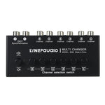 B080 6 Eingänge 2 Ausgänge Audio-Signalwähler Audio-Umschalter, 2-Kanal Synchronous Output RCA Schnittstelle, B080
