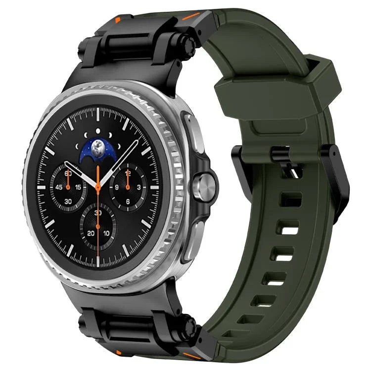 Explorer Metallverbinder Silikon-Uhrenarmband, für Samsung Galaxy Watch8 / Watch8 Classic