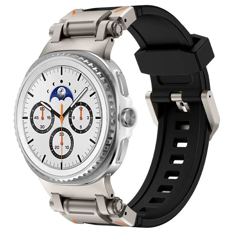Explorer Metallverbinder Silikon-Uhrenarmband, für Samsung Galaxy Watch8 / Watch8 Classic
