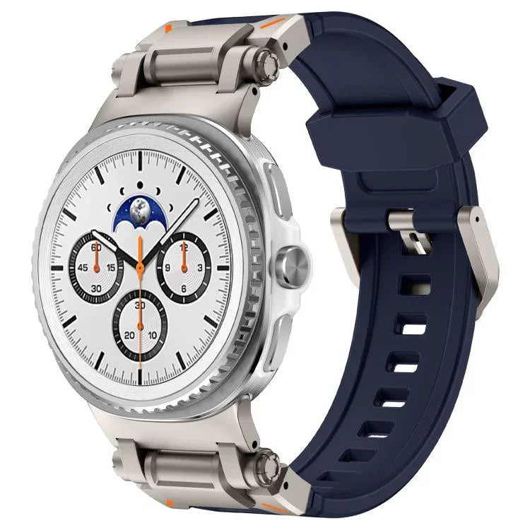 Explorer Metallverbinder Silikon-Uhrenarmband, für Samsung Galaxy Watch8 / Watch8 Classic