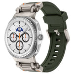 Explorer Metallverbinder Silikon-Uhrenarmband, für Samsung Galaxy Watch8 / Watch8 Classic