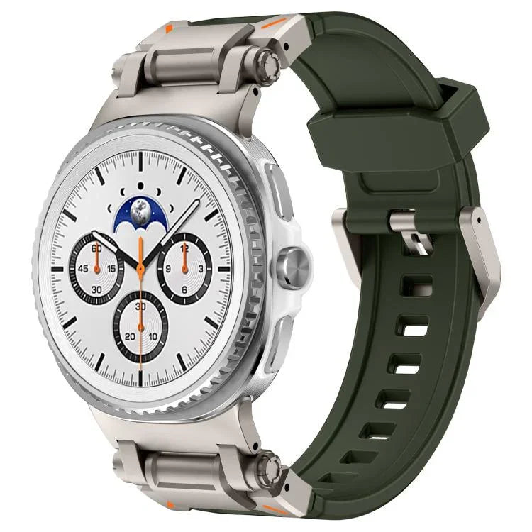 Explorer Metallverbinder Silikon-Uhrenarmband, für Samsung Galaxy Watch8 / Watch8 Classic