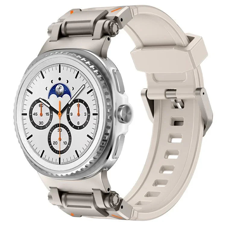 Explorer Metallverbinder Silikon-Uhrenarmband, für Samsung Galaxy Watch8 / Watch8 Classic