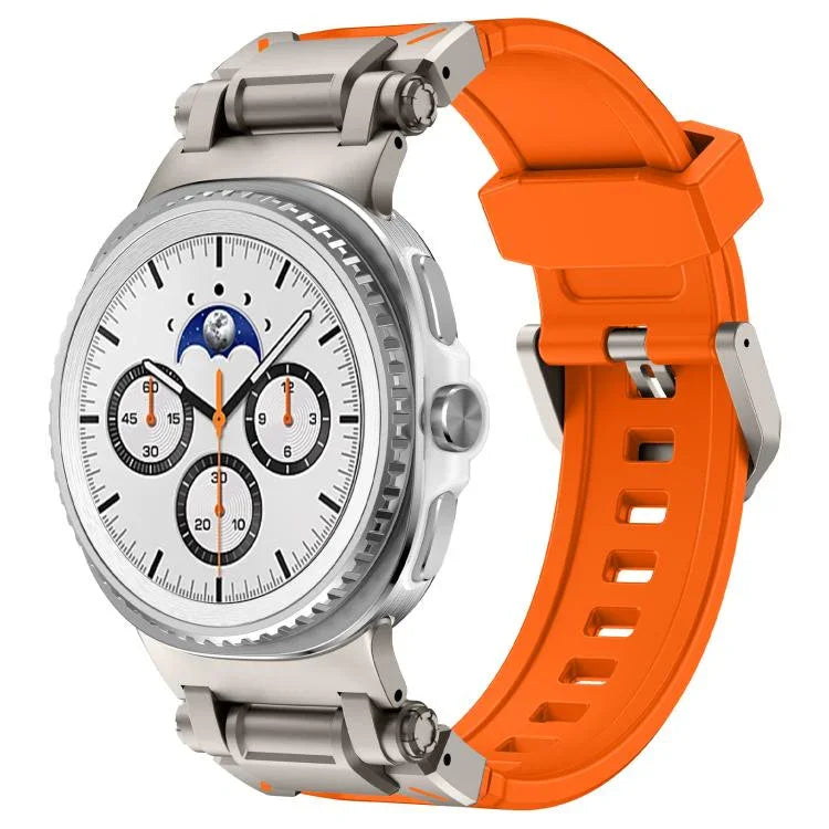 Explorer Metallverbinder Silikon-Uhrenarmband, für Samsung Galaxy Watch8 / Watch8 Classic
