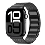 Magnetisches, gewebtes I-förmiges Edelstahl-Uhrenarmband, für Apple Watch 46 mm / 49 mm / 45 mm / 44 mm, für Apple Watch 42 mm / 41 mm / 40 mm / 38 mm