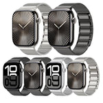 Magnetisches, gewebtes I-förmiges Edelstahl-Uhrenarmband, für Apple Watch 46 mm / 49 mm / 45 mm / 44 mm, für Apple Watch 42 mm / 41 mm / 40 mm / 38 mm