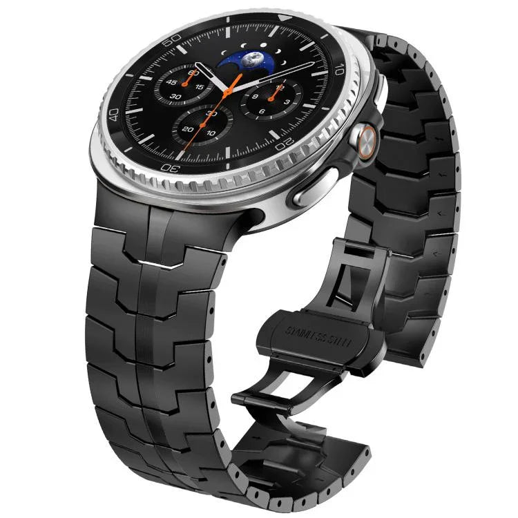 Edelstahl-Uhrenarmband mit Schmetterlingsschließe, für Samsung Galaxy Watch8 / Watch8 Classic
