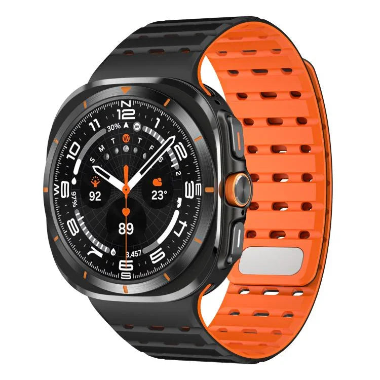 Atmungsaktives magnetisches Silikon-Uhrenarmband, für Samsung Galaxy Watch Ultra 47 mm / Ultra 2025