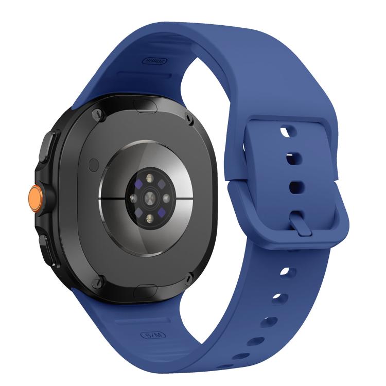 Flaches, einfarbiges Silikon-Uhrenarmband, für Samsung Galaxy Watch8 / Watch8 Classic
