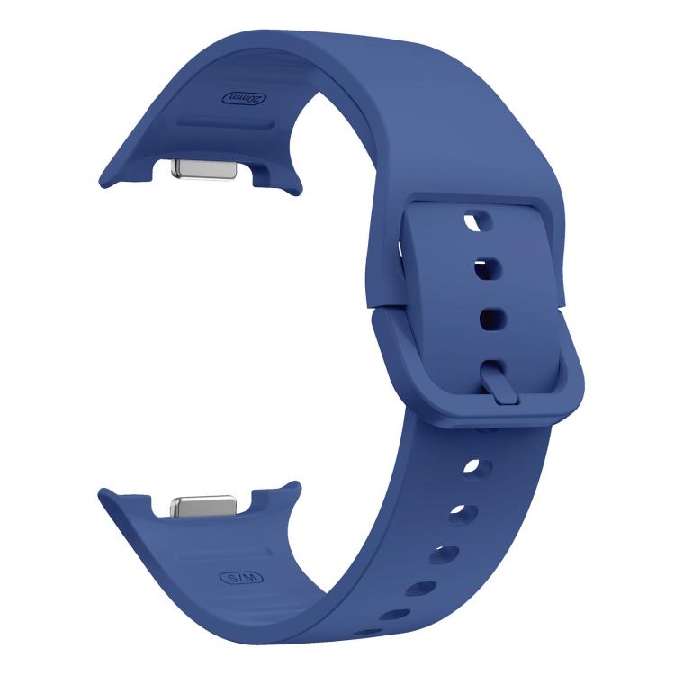 Flaches, einfarbiges Silikon-Uhrenarmband, für Samsung Galaxy Watch8 / Watch8 Classic