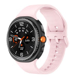 Flaches, einfarbiges Silikon-Uhrenarmband, für Samsung Galaxy Watch8 / Watch8 Classic