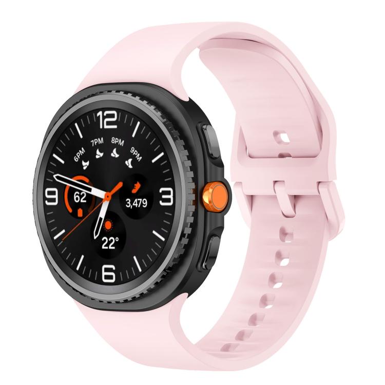 Flaches, einfarbiges Silikon-Uhrenarmband, für Samsung Galaxy Watch8 / Watch8 Classic