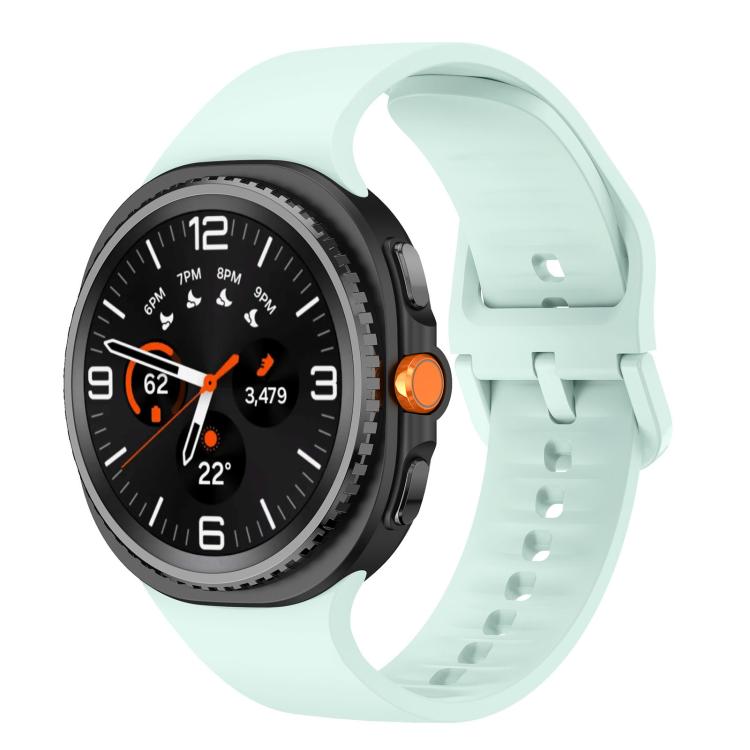 Flaches, einfarbiges Silikon-Uhrenarmband, für Samsung Galaxy Watch8 / Watch8 Classic