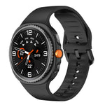 Flaches, einfarbiges Silikon-Uhrenarmband, für Samsung Galaxy Watch8 / Watch8 Classic