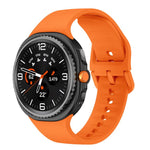 Flaches, einfarbiges Silikon-Uhrenarmband, für Samsung Galaxy Watch8 / Watch8 Classic