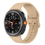 Flaches, einfarbiges Silikon-Uhrenarmband, für Samsung Galaxy Watch8 / Watch8 Classic