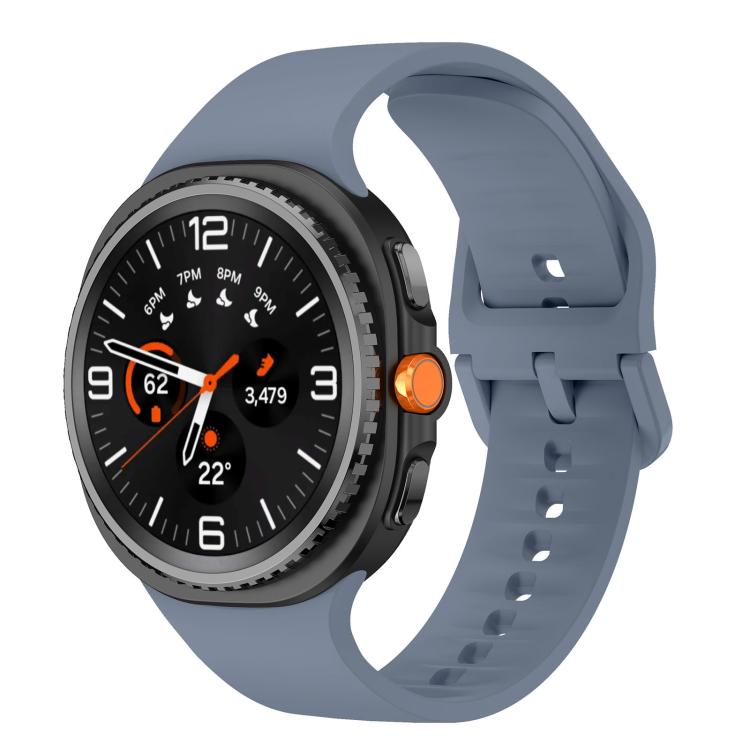 Flaches, einfarbiges Silikon-Uhrenarmband, für Samsung Galaxy Watch8 / Watch8 Classic