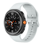 Flaches, einfarbiges Silikon-Uhrenarmband, für Samsung Galaxy Watch8 / Watch8 Classic