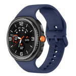Flaches, einfarbiges Silikon-Uhrenarmband, für Samsung Galaxy Watch8 / Watch8 Classic