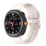 Flaches, einfarbiges Silikon-Uhrenarmband, für Samsung Galaxy Watch8 / Watch8 Classic