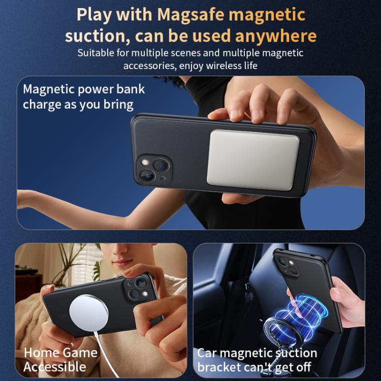 Schlichte MagSafe Leder-Schutzhülle, für iPhone 15, für iPhone 14 Plus, für iPhone 14, für iPhone 14 Pro, für iPhone 14 Pro Max, für iPhone 13 Pro Max, für iPhone 13 Pro, für iPhone 13