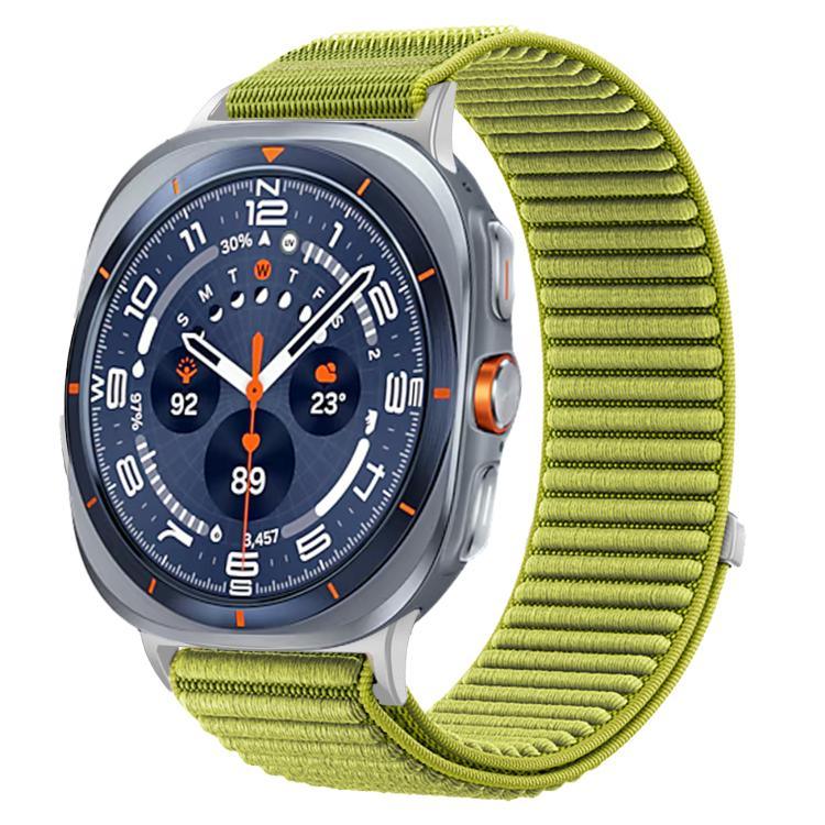 Gewebtes Nylon-Armband mit Klettverschluss und Metallschnittstelle, für Samsung Galaxy Watch Ultra 47 mm / Ultra 2025