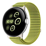 Uhrenarmband mit Klettverschluss aus gewebtem Nylon und Metallschnittstelle, für Google Pixel Watch 4 / Watch 3 45mm, für Google Pixel Watch 4 / 3 / 2 / 1 41mm